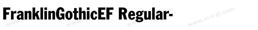 FranklinGothicEF Regular字体转换